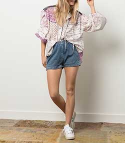 Tenue portée avec Baskets V-12 Leather Extra-White/Steel