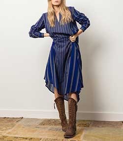 Tenue portée avec Djellaba à rayures Stella 