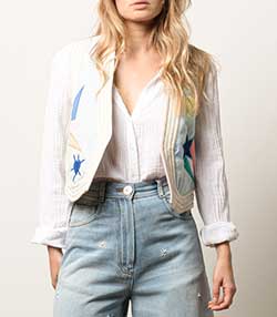 Worn with White cotton gauze Scout shirt