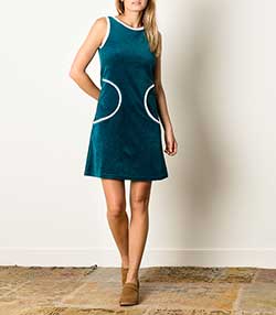 Tenue portée avec Robe Twiggy Bleu canard