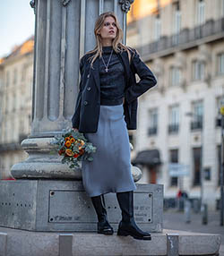 Outfit worn with Boots Black Tall Justine