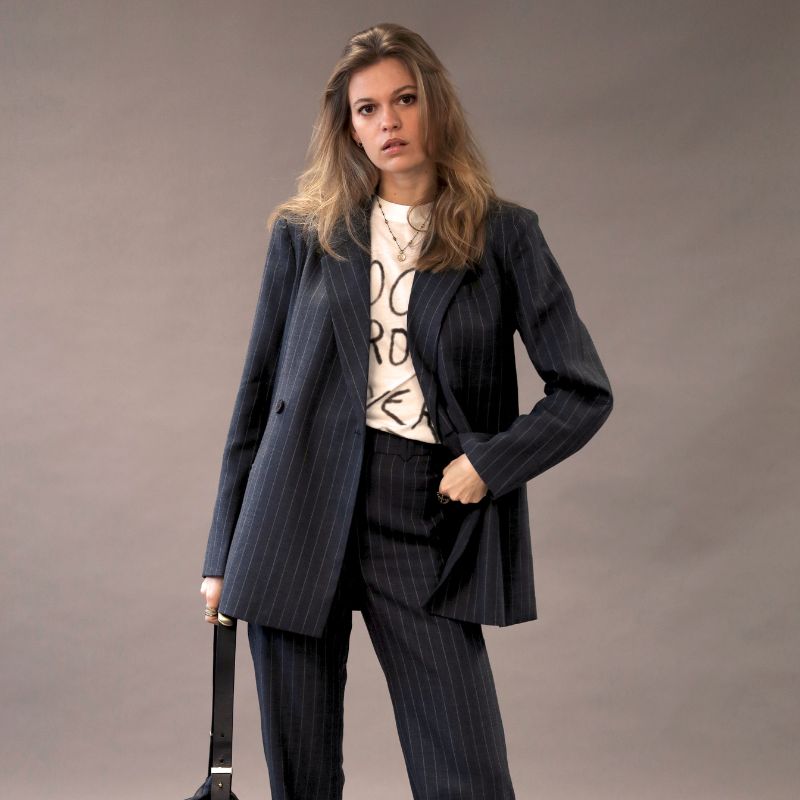 Striped suit set